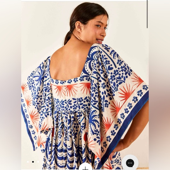 FARM Rio Afternoon Breeze Midi Dress L NWT - Picture 2 of 7